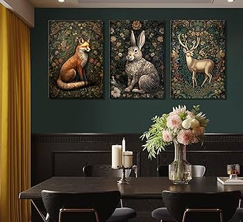 Amazon.co.jp: フレーム入りウィリアム・モリス アニマル